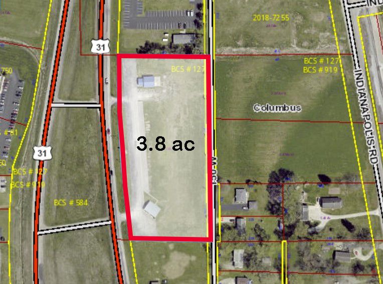 National Road/ US 31 3.8 Acres: 4665 N US 31, Columbus, IN 47201